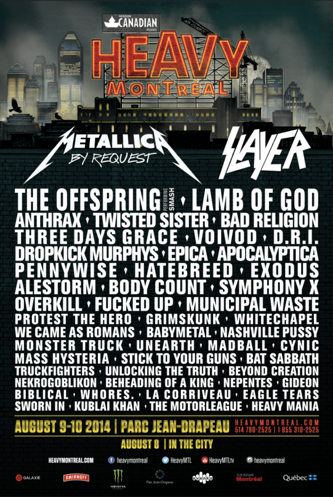 Heavy Montreal Adds Even More Performers to Its Incredible 2014 Lineup