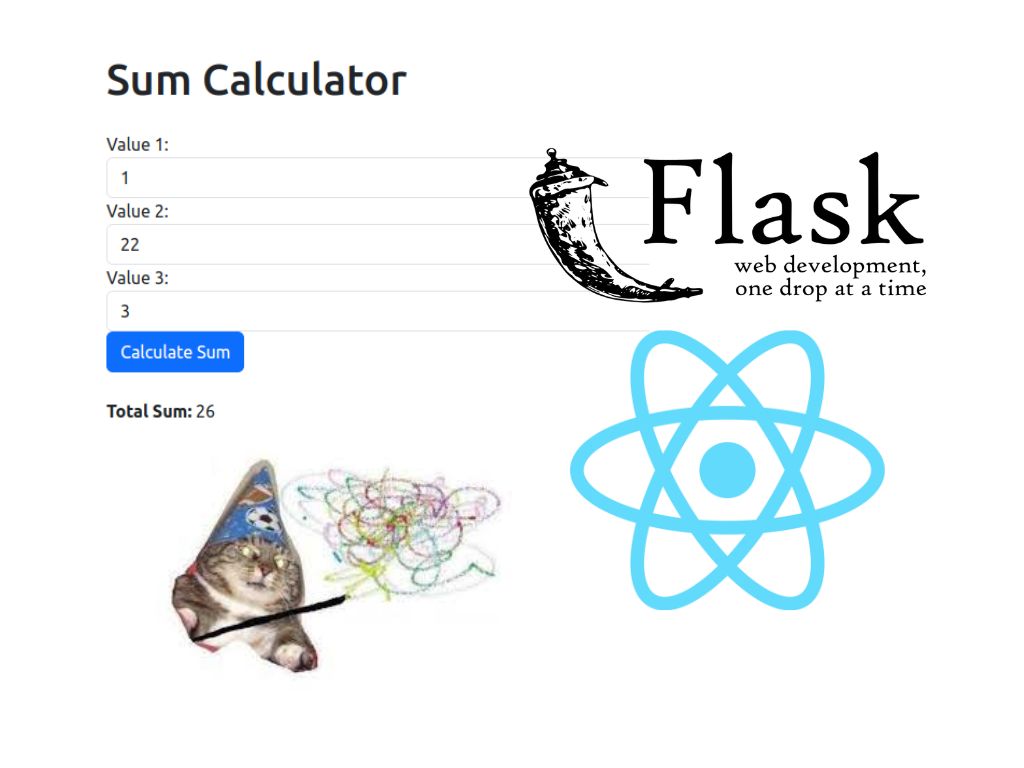 Пример реализации Flask приложения с React Bootstrap Python Flask