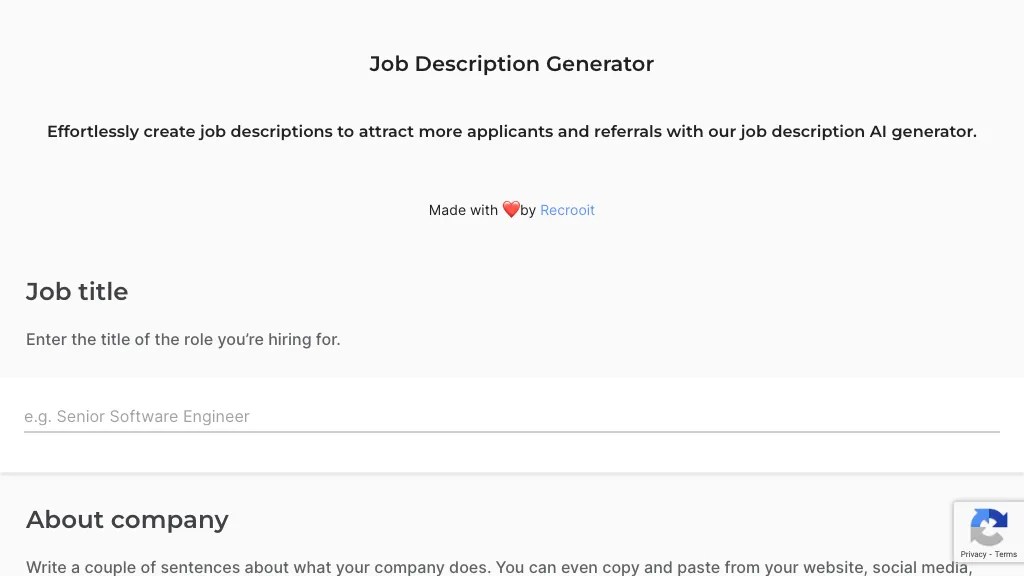 Job Description Generator AI Tools