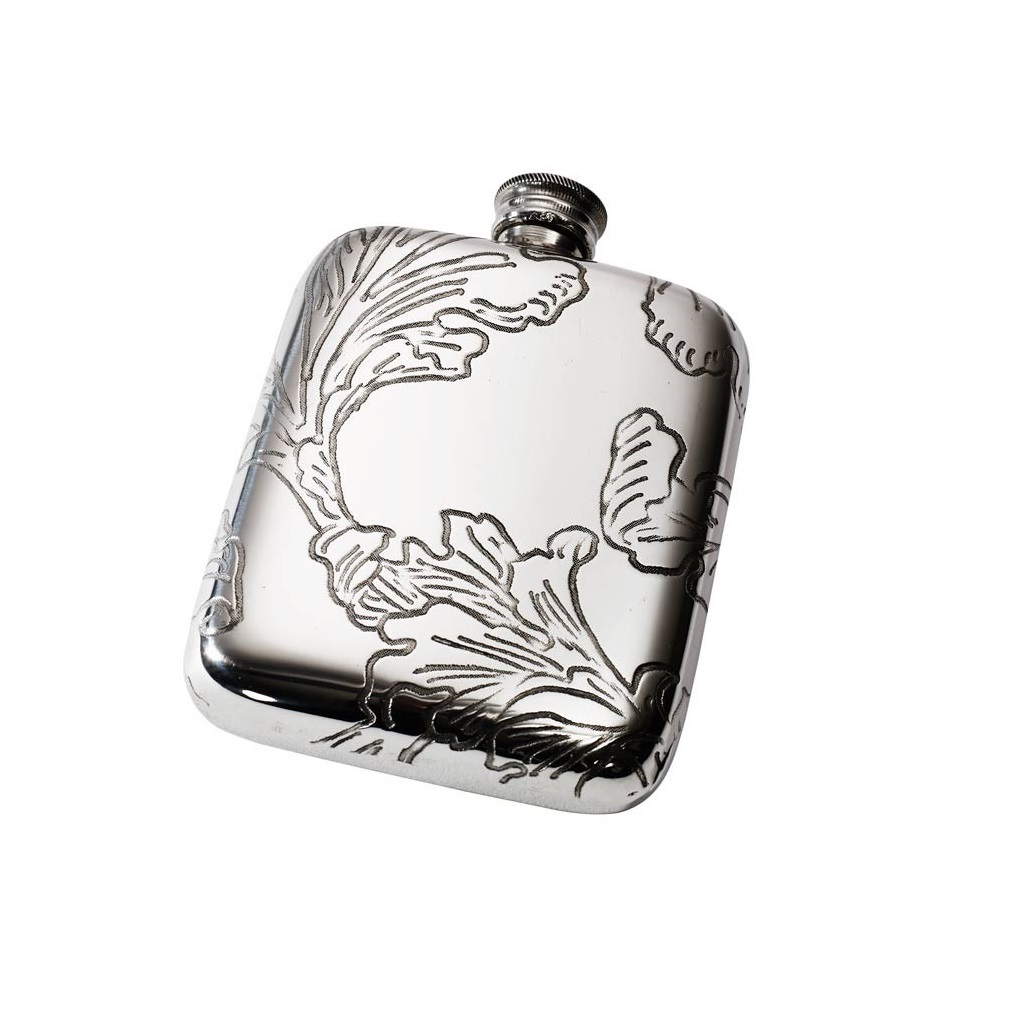 Silver Hip Flasks with FREE Personalisation FlaskStore Engraved Hip