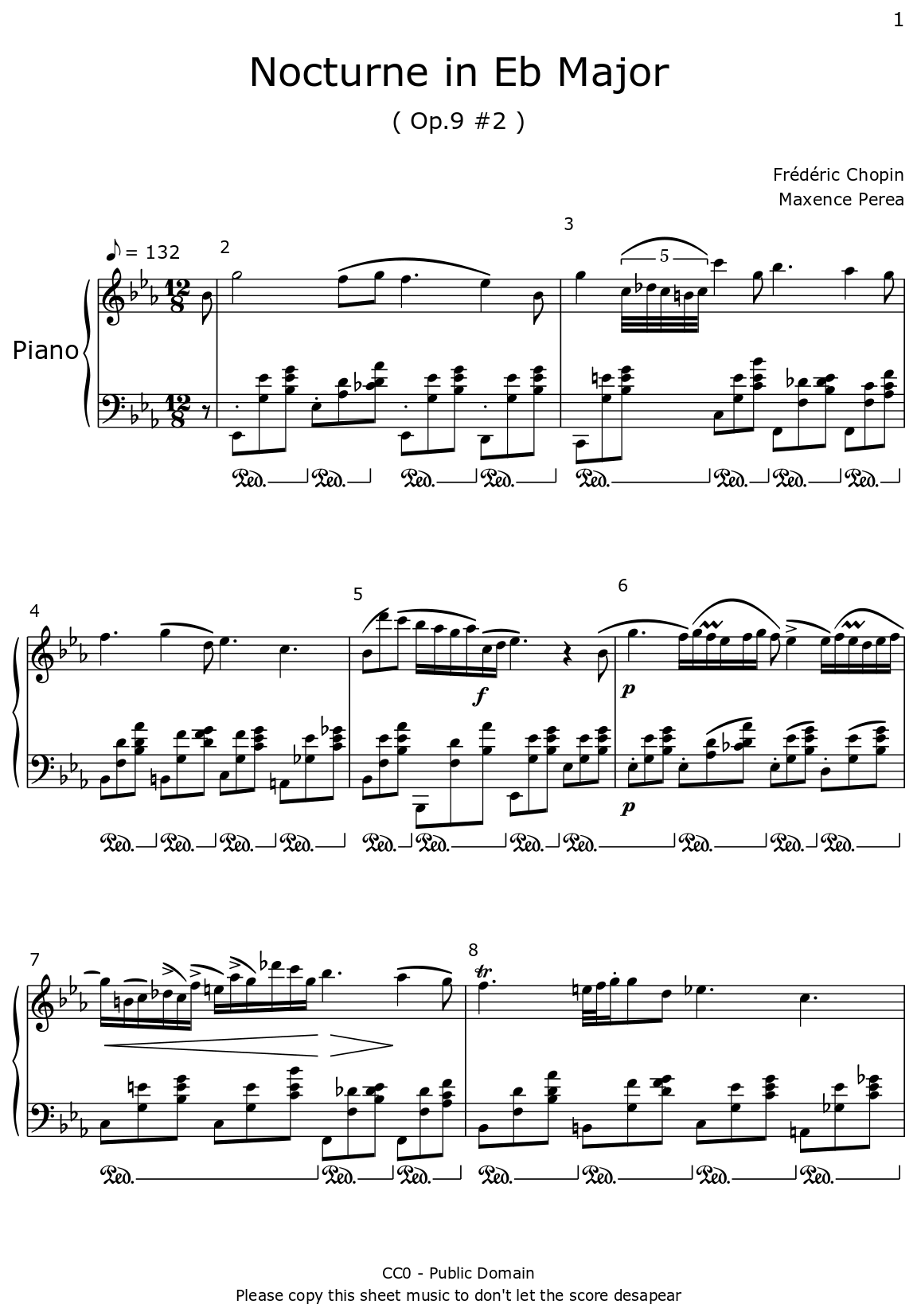 Nocturne in Eb Major Sheet music for Piano
