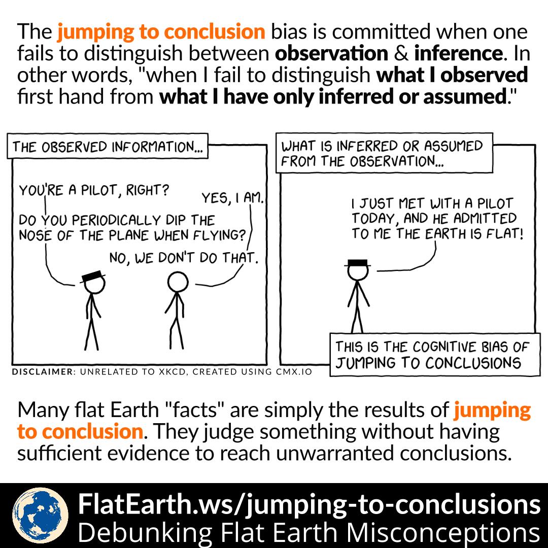 Jumping to Conclusions FlatEarth.ws