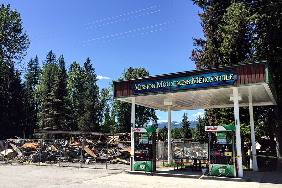 Condon's Only Grocery Store, Gas Station Burns Down Flathead Beacon