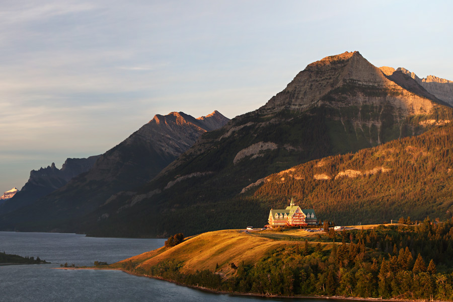 Wildfire Intensifies in Waterton Lakes National Park, Burns Visitor