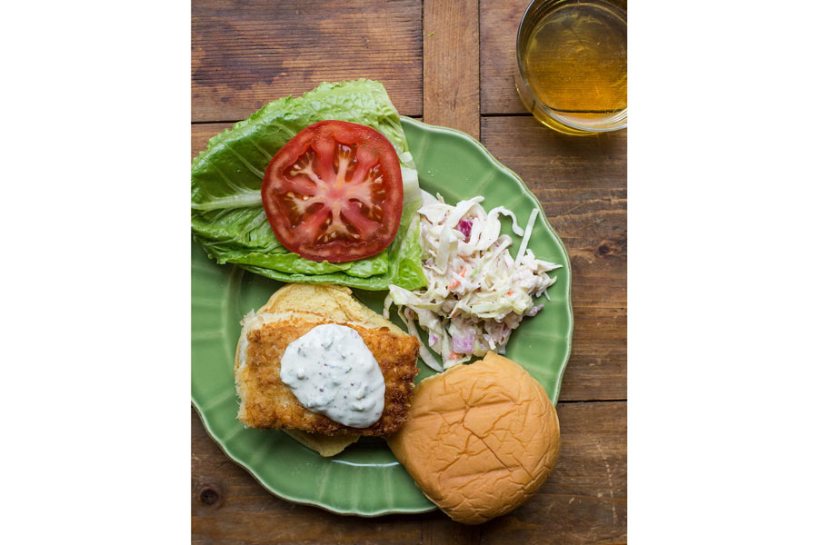 Halibut Fried Fish Sandwich Flathead Beacon