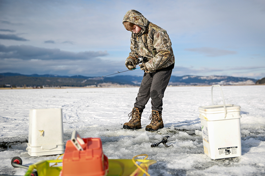 Gallery Ice Fishing at Smith Lake Flathead Beacon