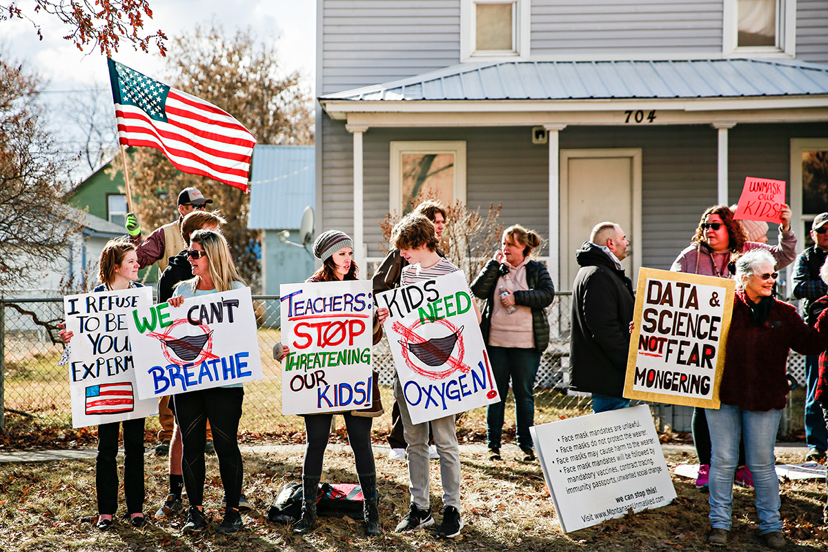 Gallery Antimask Protest Flathead Beacon