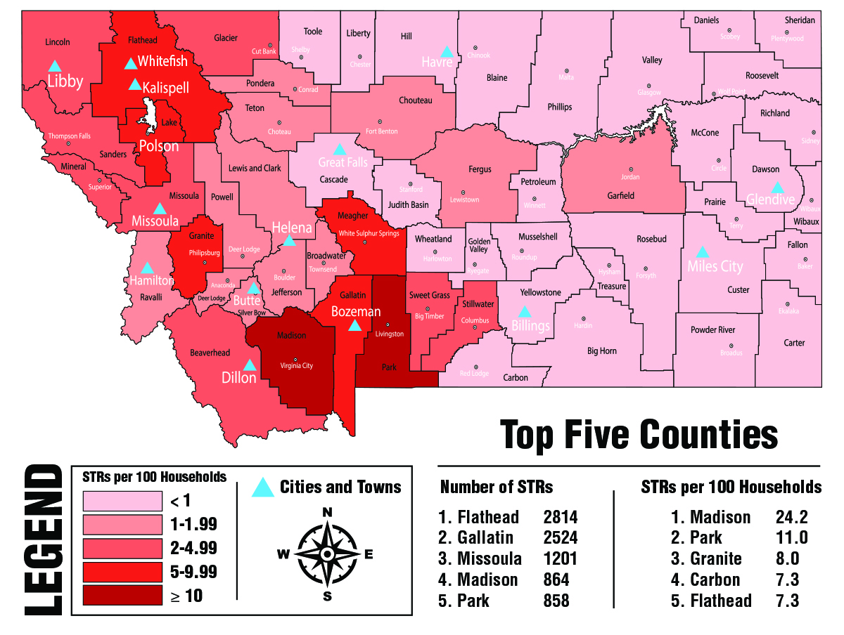 Study Flathead County Has Most ShortTerm Rentals in Montana