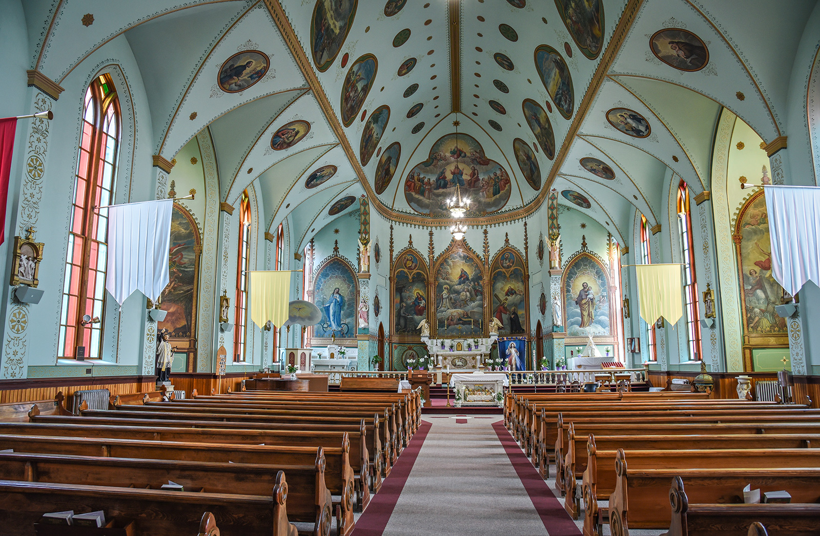 Interior of the St. Ignatius Mission. Photo by Butch Flathead Beacon