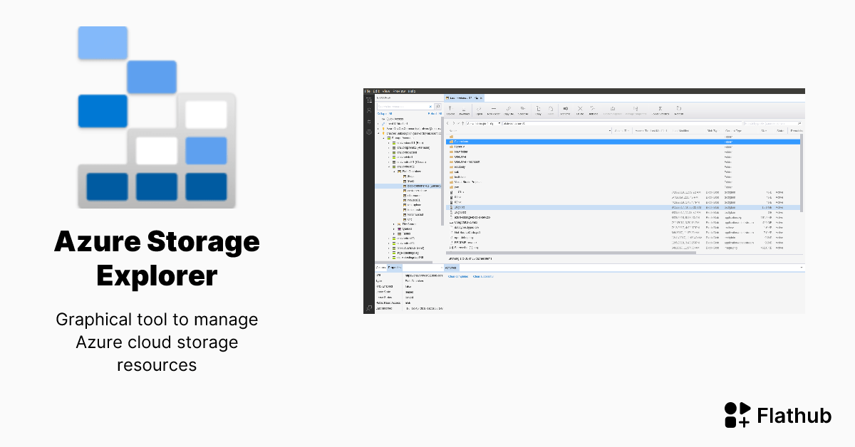 Install Azure Storage Explorer on Linux Flathub