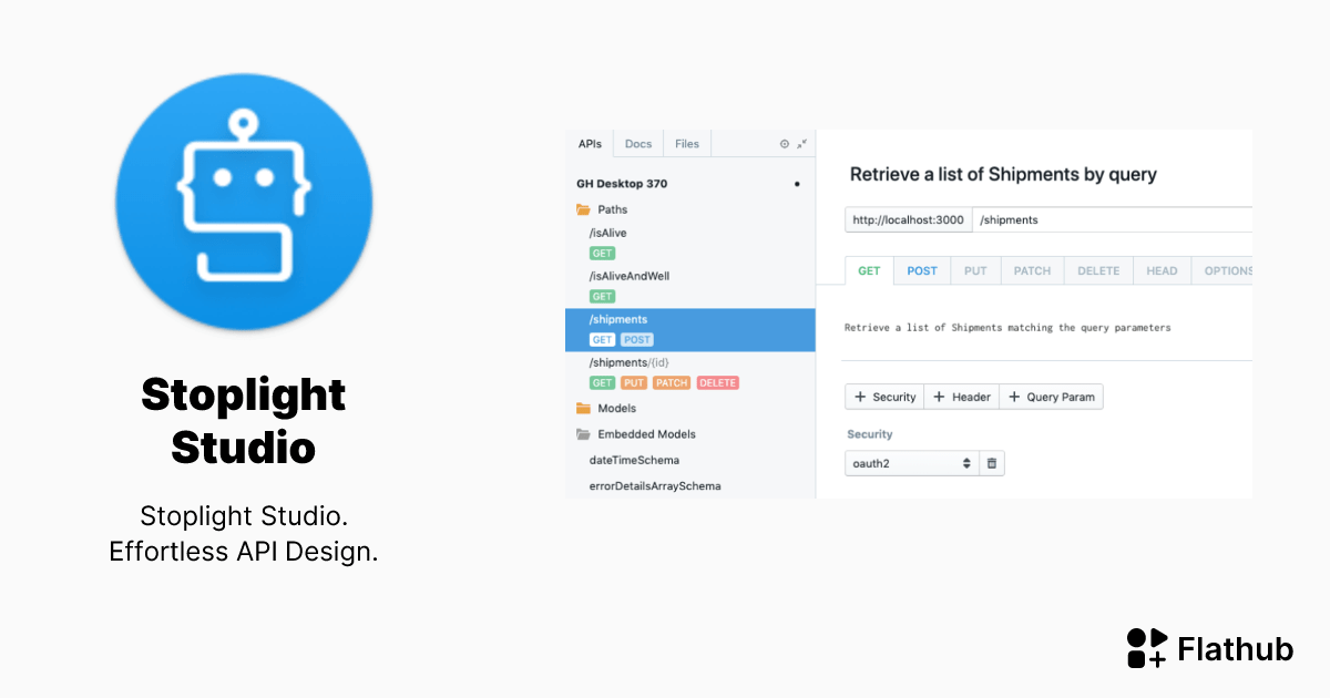 Instalar Stoplight Studio en Linux Flathub