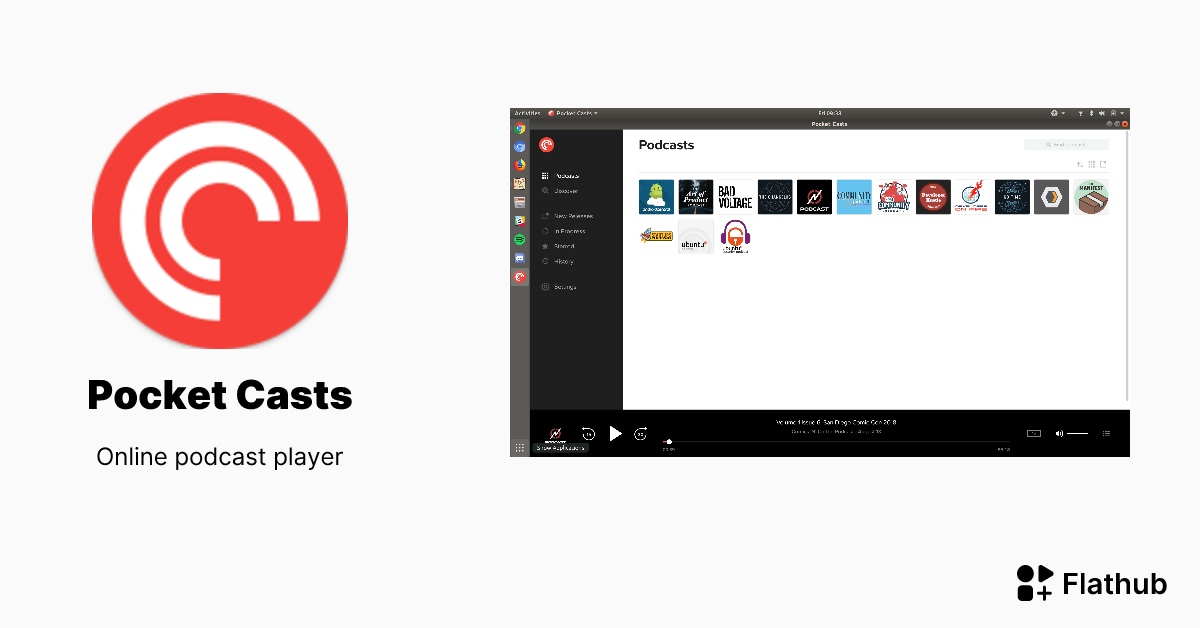 Install Pocket Casts on Linux Flathub