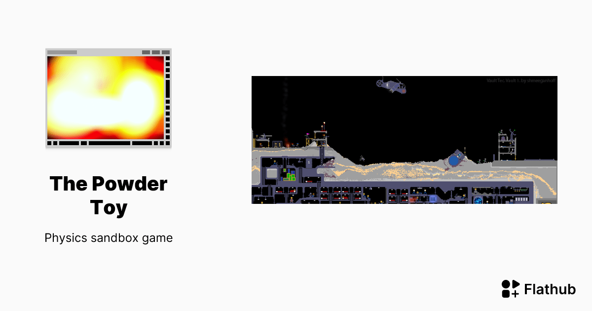 Install The Powder Toy on Linux Flathub