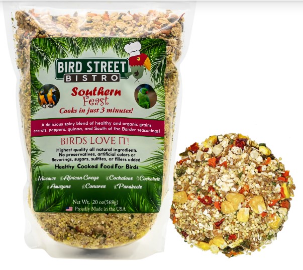 Bird Street Bistro Healthy Food For Parrots! Flat Perch