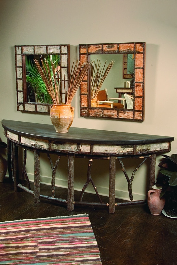 261 Birch Bark Console Table Flat Rock Furniture