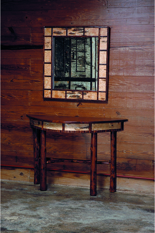 262 Birch Bark Console Table Flat Rock Furniture