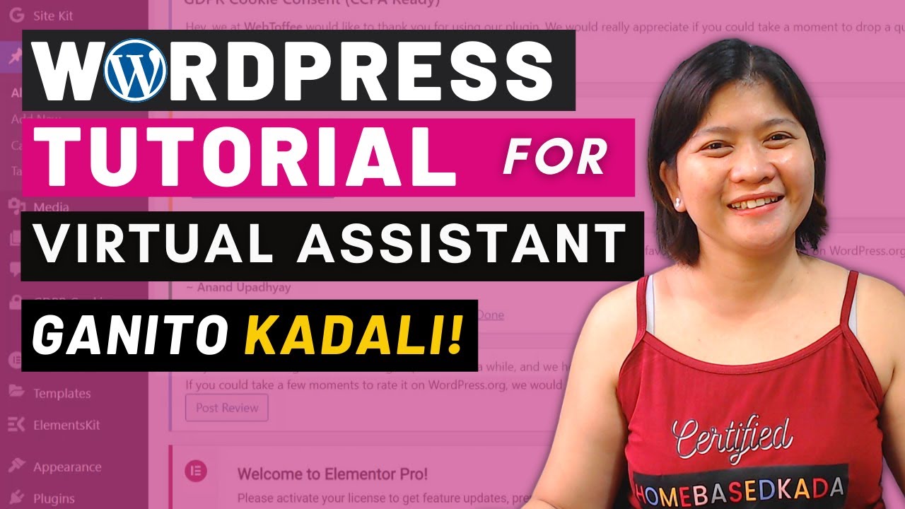 WORDPRESS TUTORIAL for Virtual Assistant Easy Tutorial for Beginners