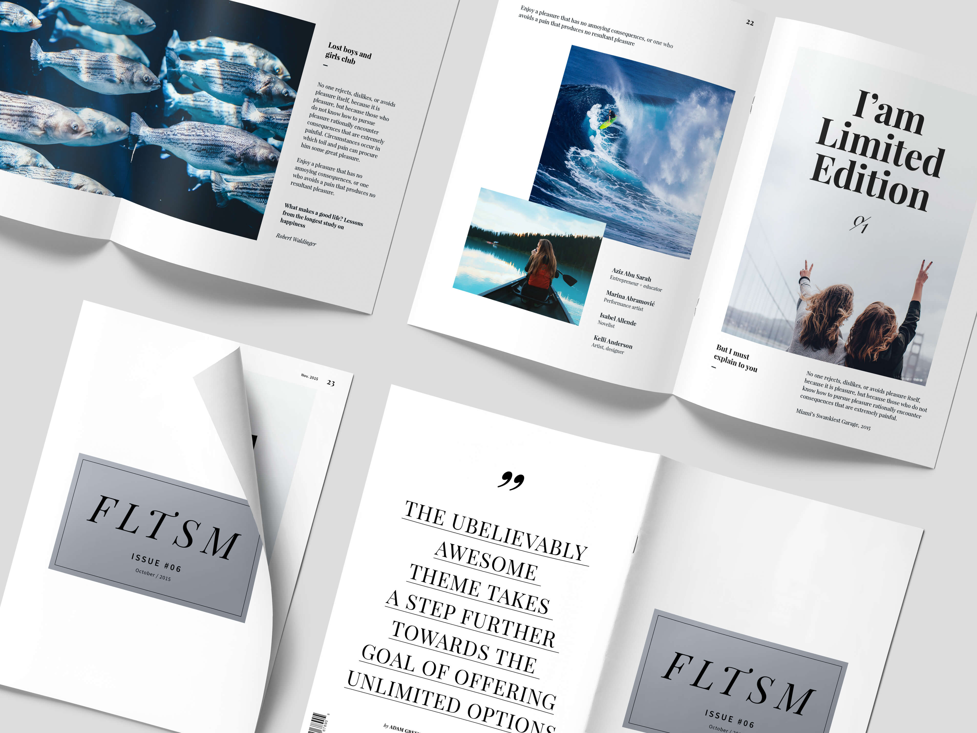 Portfolio typography Flatsome