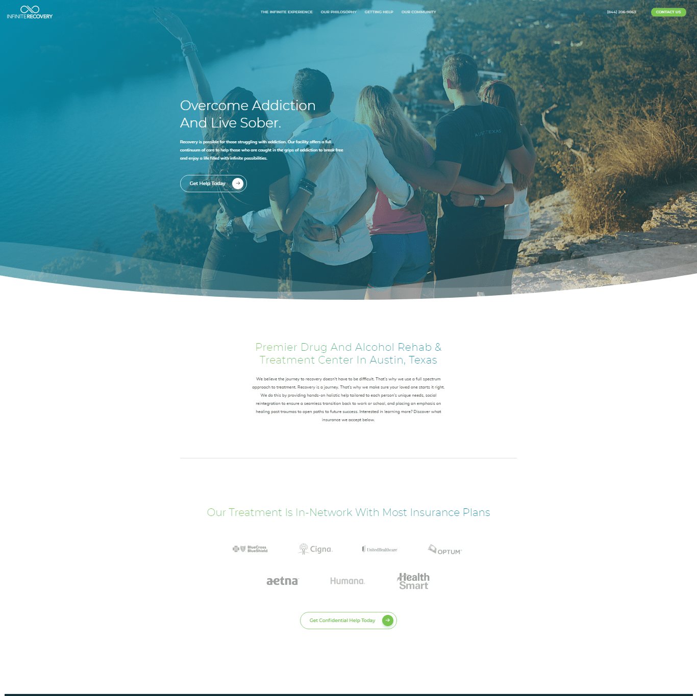 Infinite Recovery Flat Design Inspiration