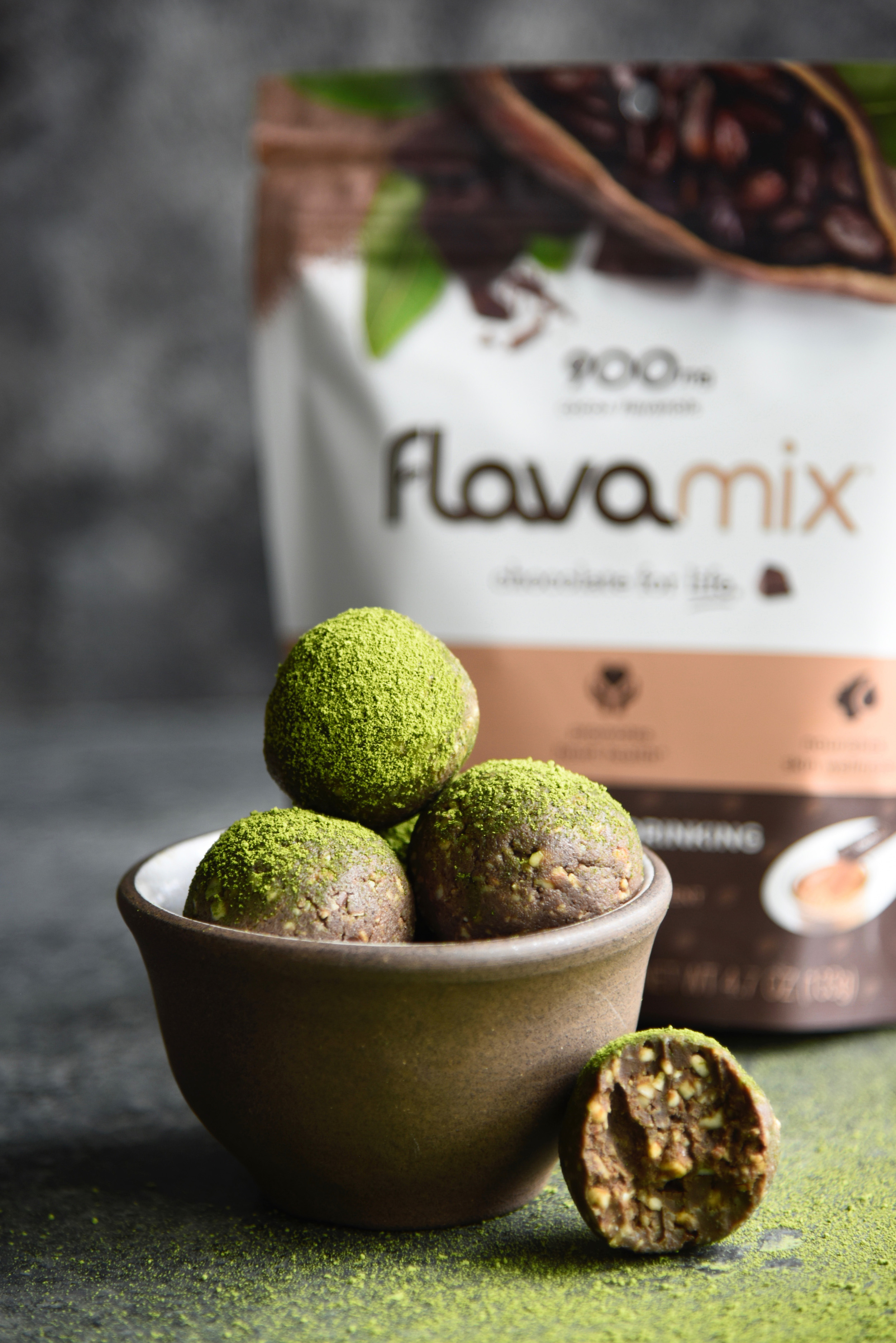 Chocolate Matcha Energy Bites Cocoa Flavanol Recipe