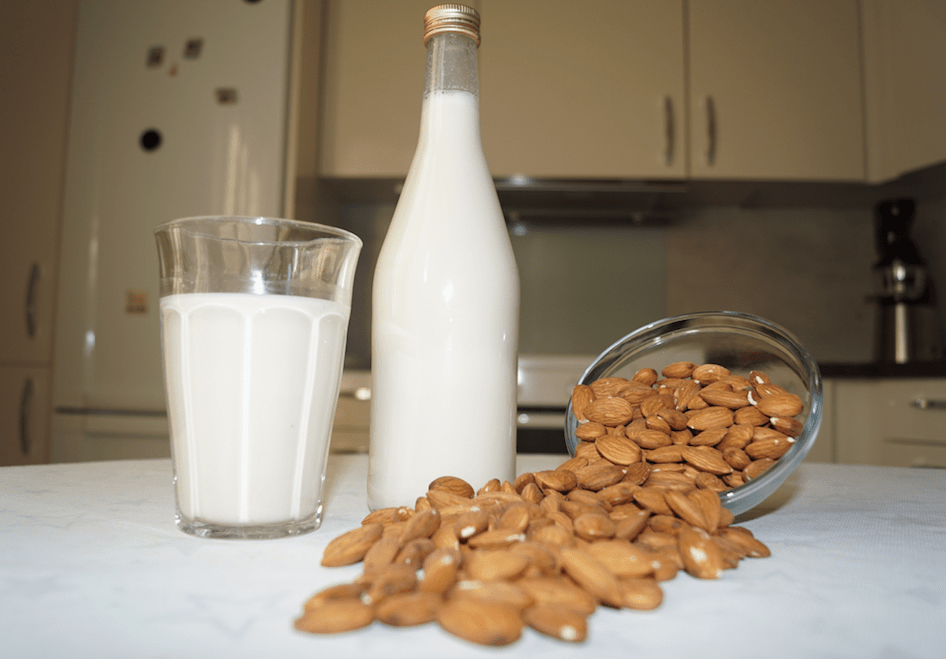 Home made almond milk Flavia KWEBIIHA