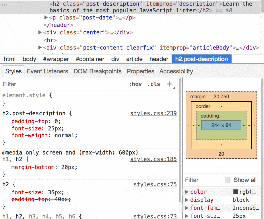 A list of cool Chrome DevTools Tips and Tricks