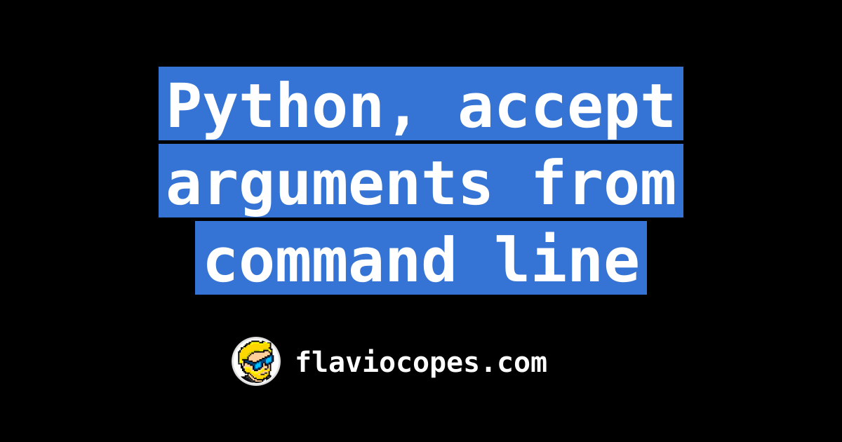 Python, accept arguments from command line