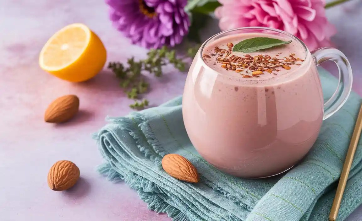 Calming Drinks With Almond And Herbs For Relaxation