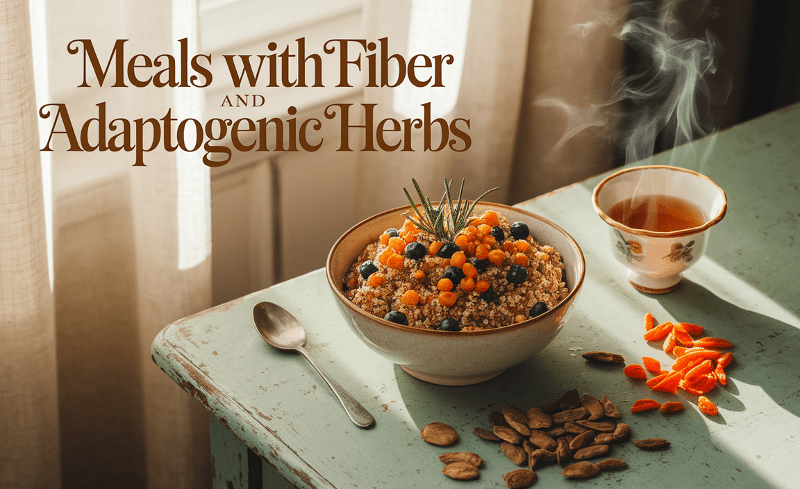 Meals With Fiber And Adaptogenic Herbs