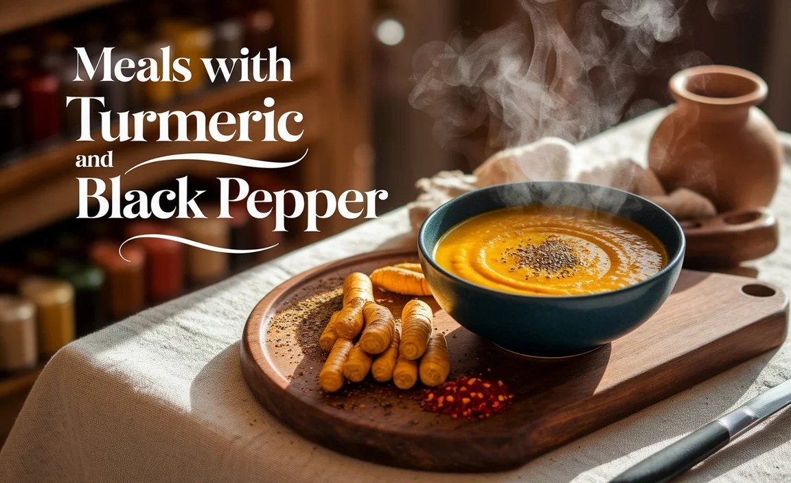 Meals With Turmeric And Black Pepper