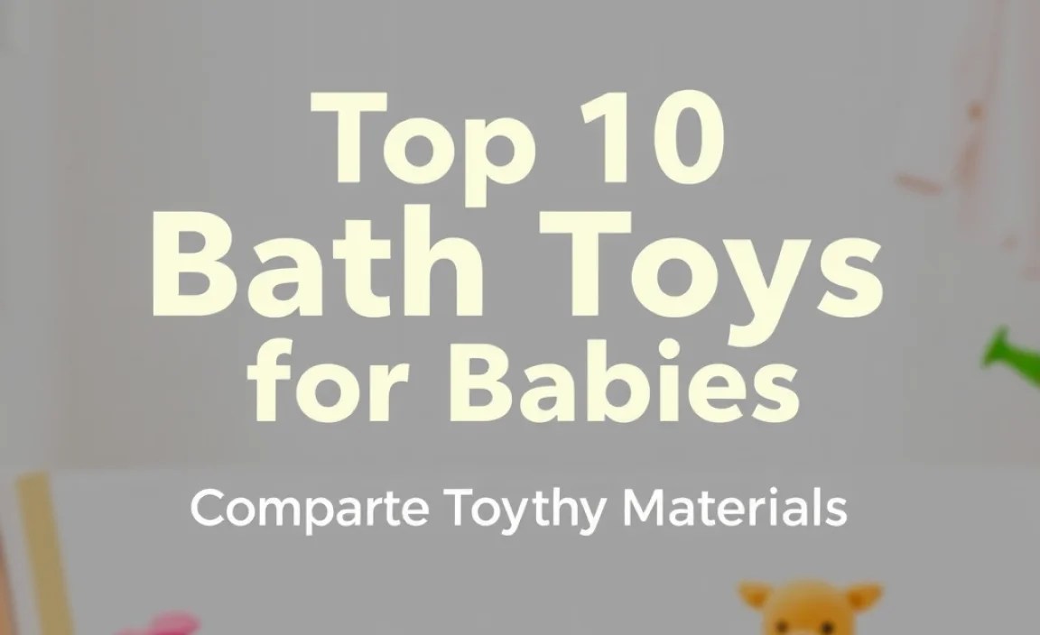 Comparing Bath Toy Materials