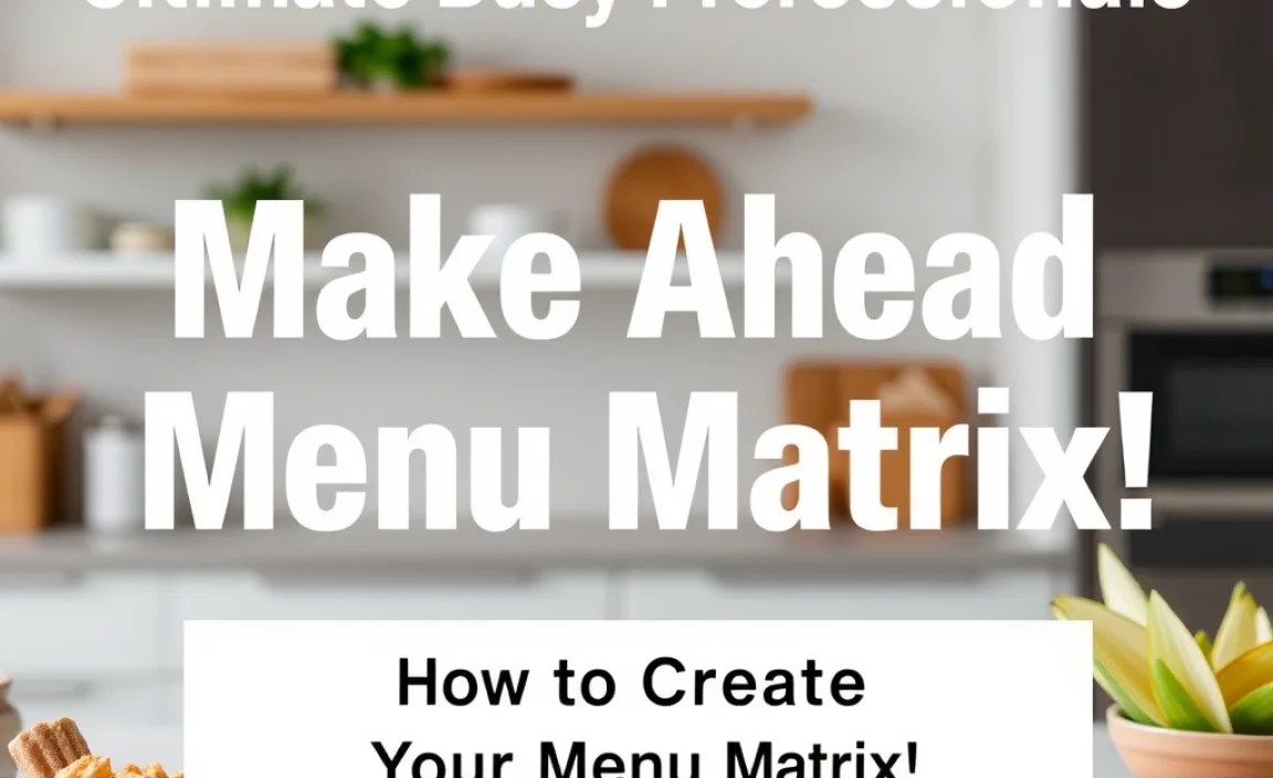 How to Create Your Menu Matrix