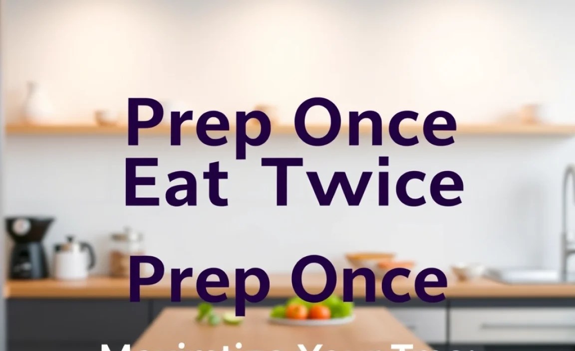 Prep Once: Maximizing Your Time