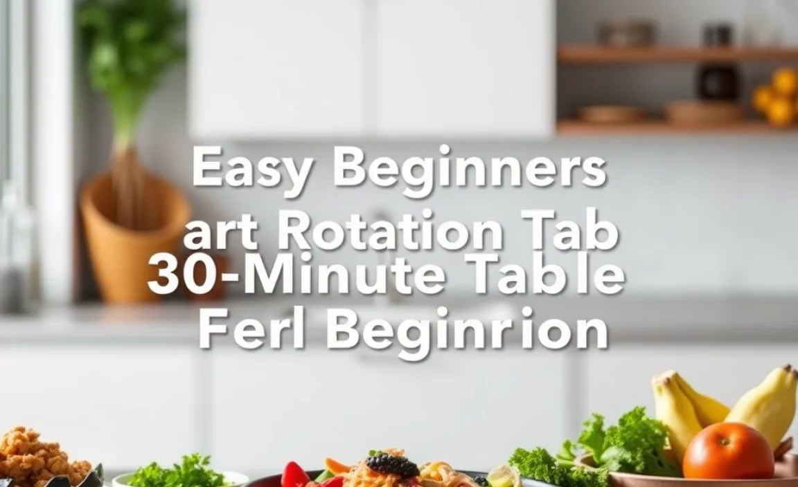 Sample Meal Rotation Table For Beginners