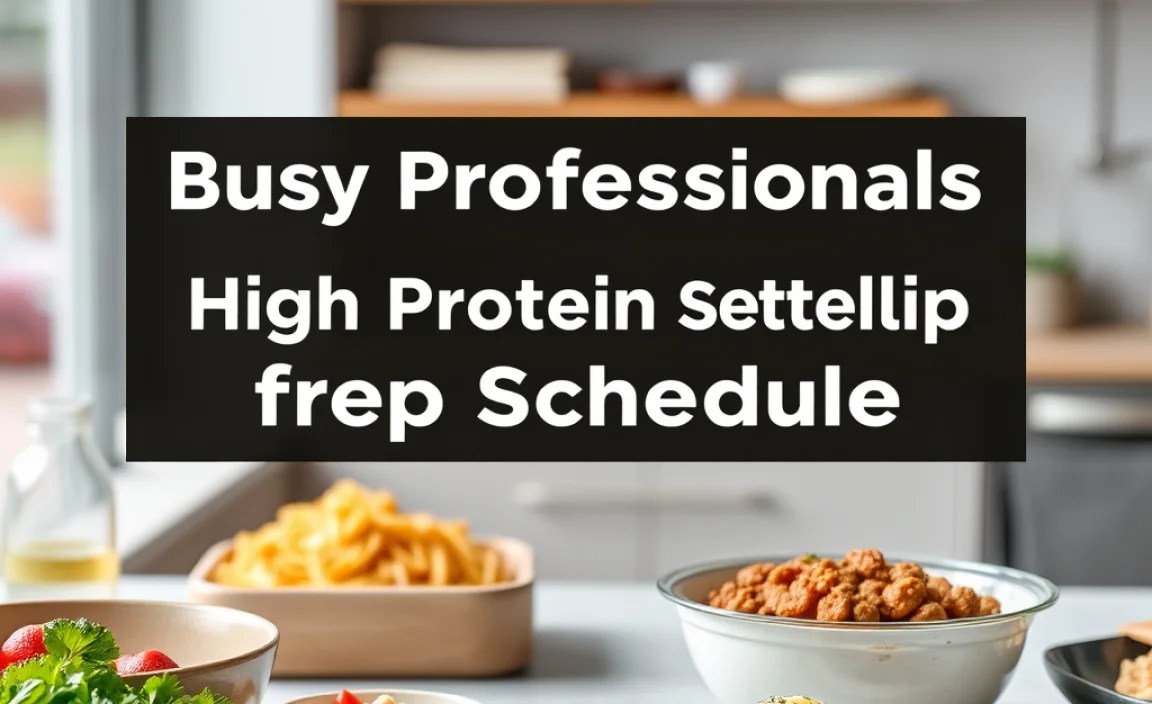 Sample Weekly Prep Schedule