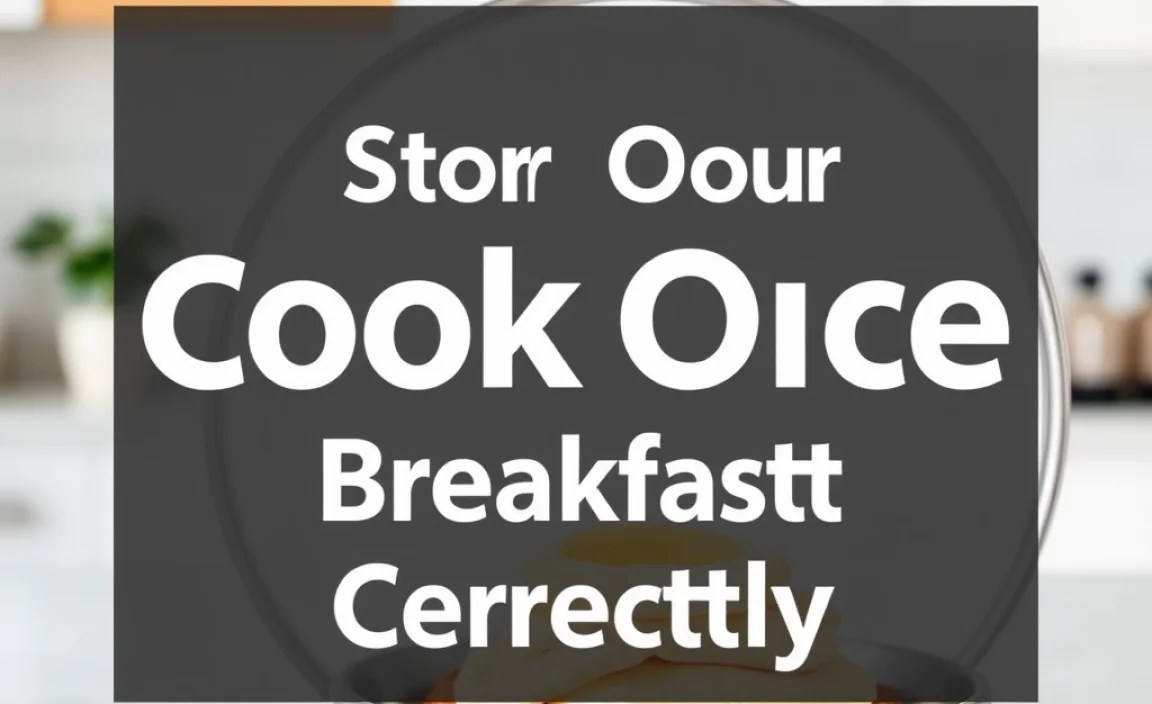 Storing Your Prepped Breakfasts Correctly