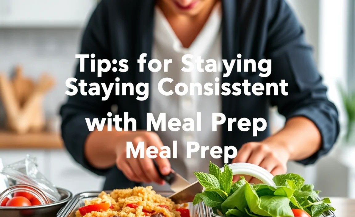 Tips for Staying Consistent with Meal Prep