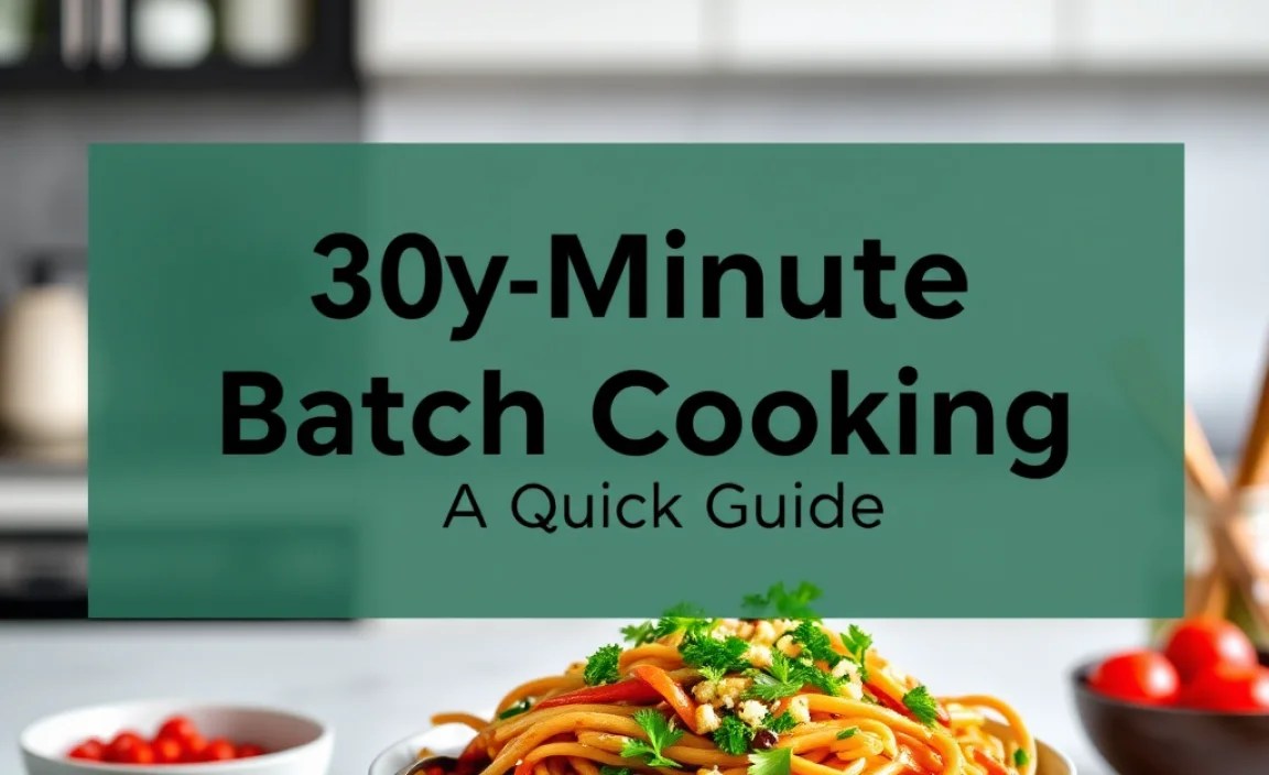 30 Minute Batch Cooking: A Quick Guide