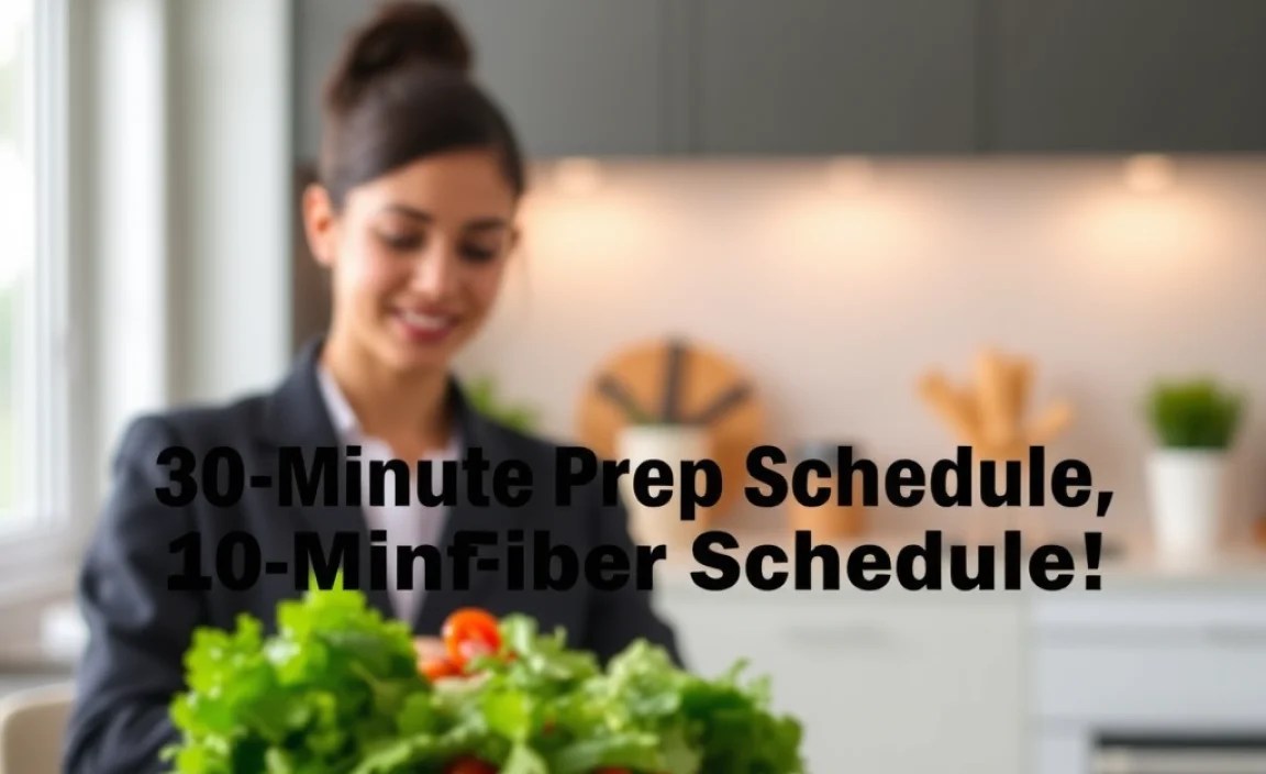 30-Minute Prep Schedule: Time Saving Tips
