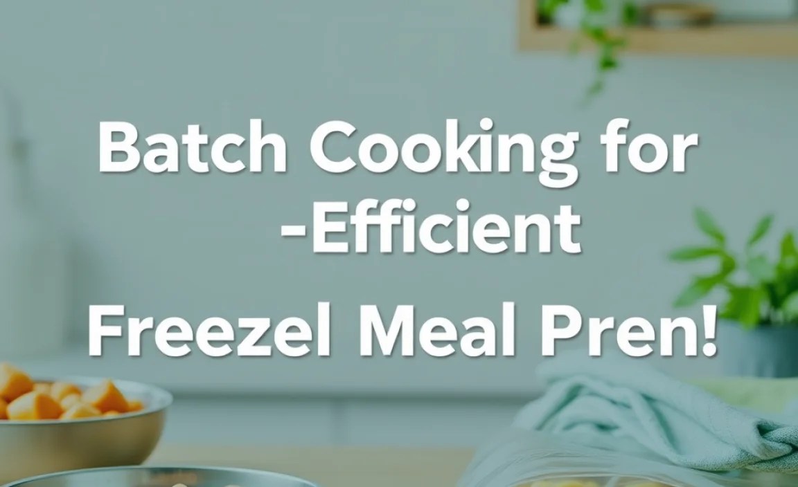 Batch Cooking for Efficient Freezer Meal Prep