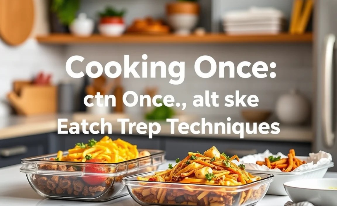 Cooking Once: Batch Cooking Techniques