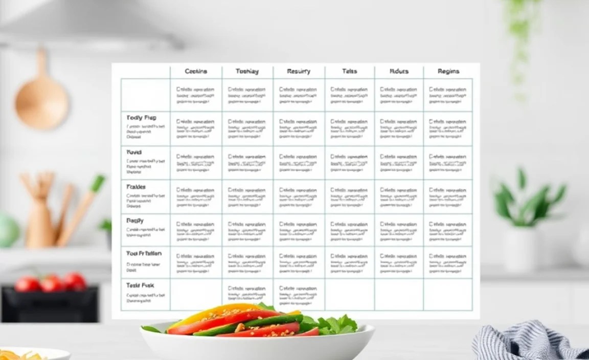 Creating Your Beginners Menu Matrix