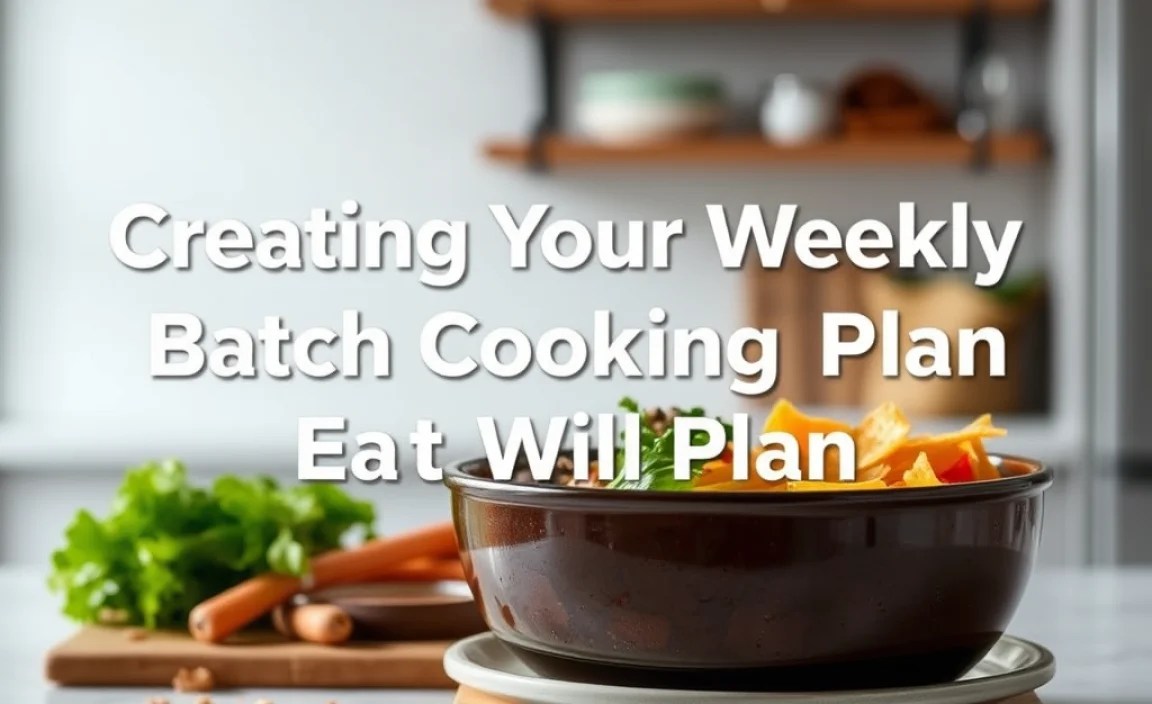 Creating Your Weekly Batch Cooking Plan