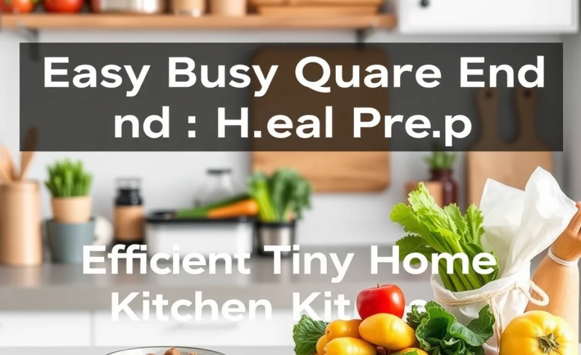 Efficient Tiny Home Kitchen Organization