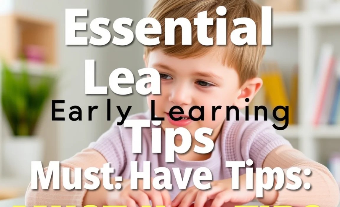 Essentials Early Learning: Must-Have Tips