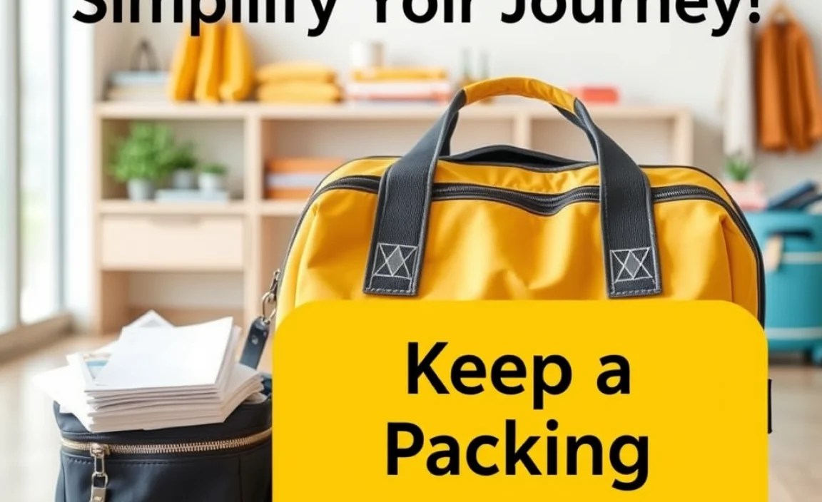 Keep a Packing List