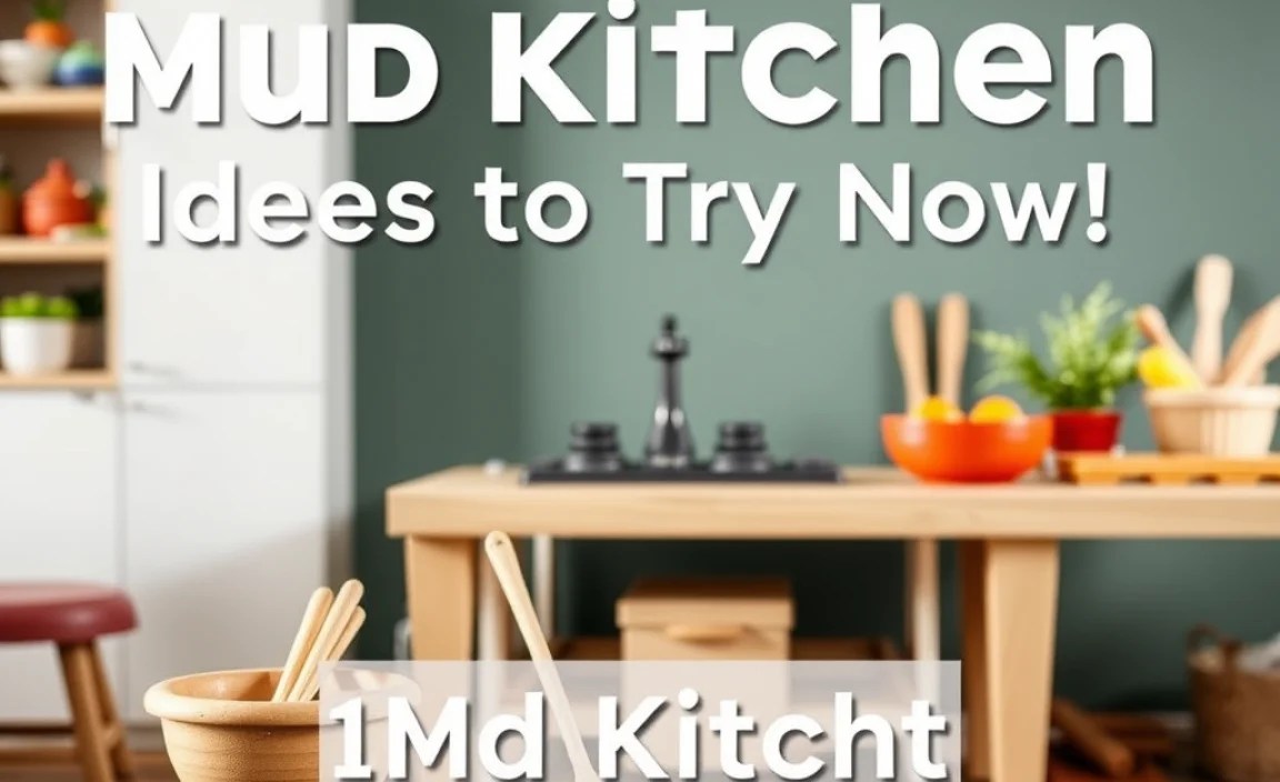 Mud Kitchen Safety Tips