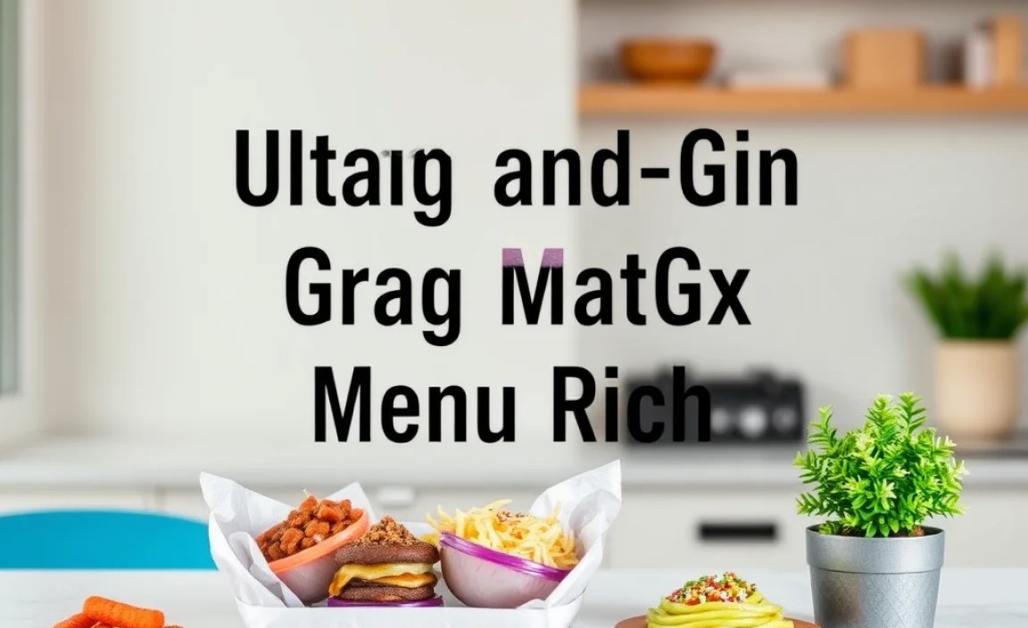 Paleo Menu Matrix: A Sample Week