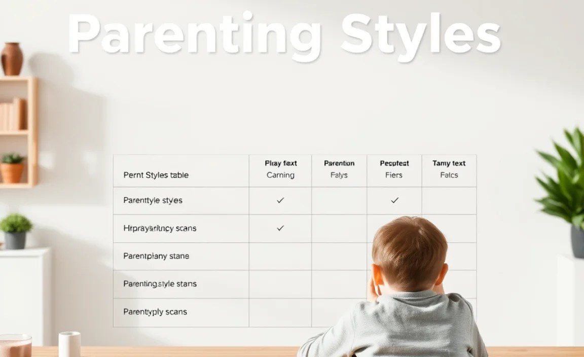 Parenting Styles Table