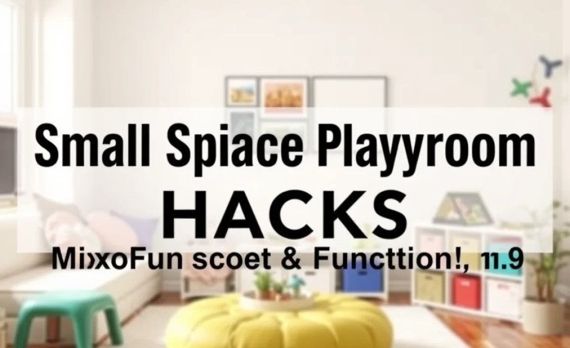 Small Space Playroom Hacks: Maximize Fun & Function!